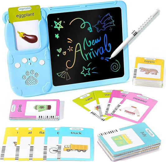 2 in 1 Talking Flash Card with LCD Writing Tablet